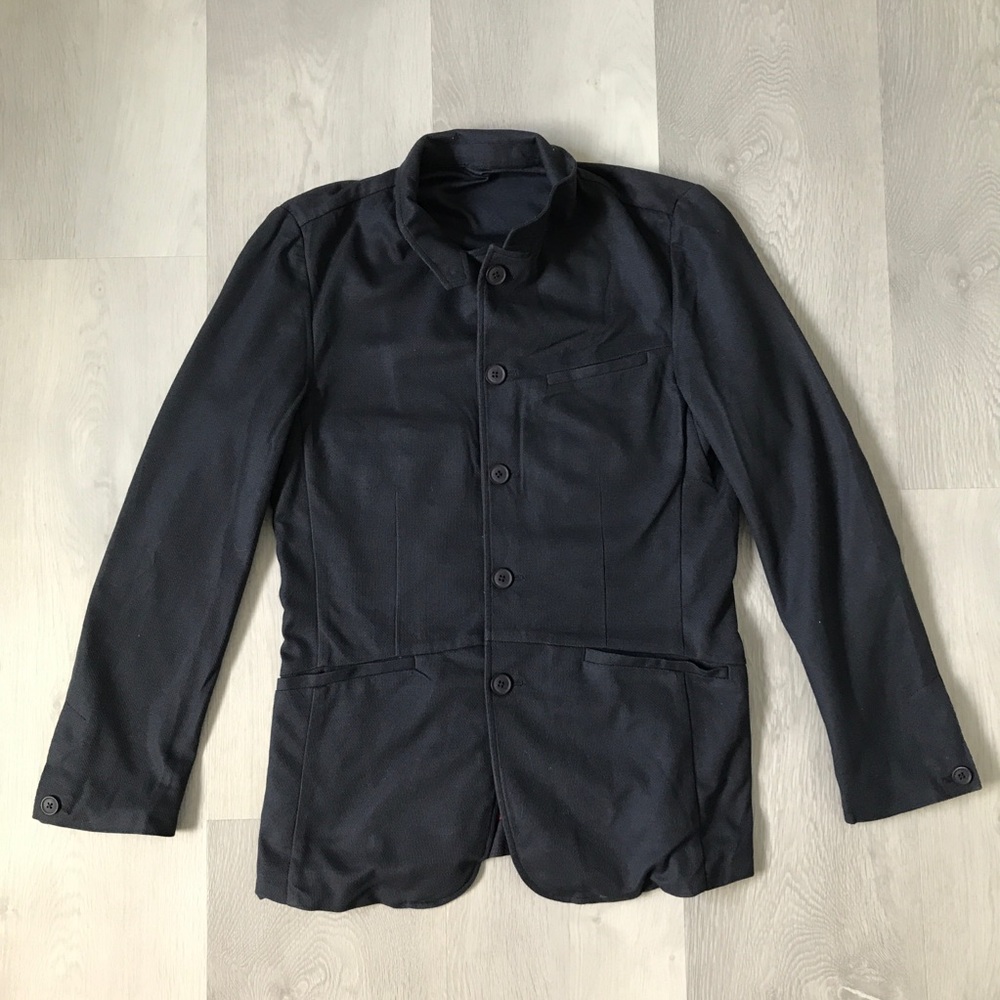 MASSIF BLUE SHOOTER JACKET TACTICAL CONCEALED POCKETS BUTTON LIGHTWEIGHT MENS M